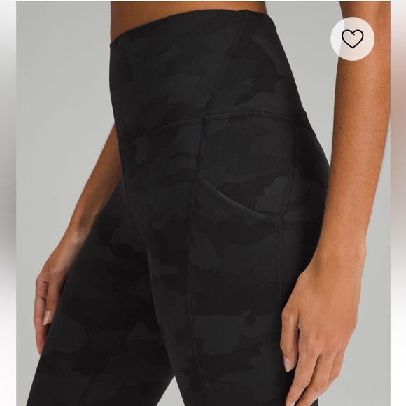 Lululemon- High Rise Black Camo Leggings- Sz 10- 29” Inseam - Picture 8 of 13